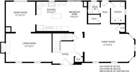 Magnolia Modular Home Floor Plan First Floor